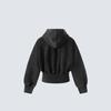 Unisex Gothic Hooded Zip-Up Sweatshirt Streetwear Oversized Long Sleeve Cotton Pullover Teens Adults