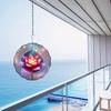 3D Metal Wind Spinner Lotus Flower Design Kinetic Yard Art for Outdoor Garden Balcony Patio Decor Autumn Gift