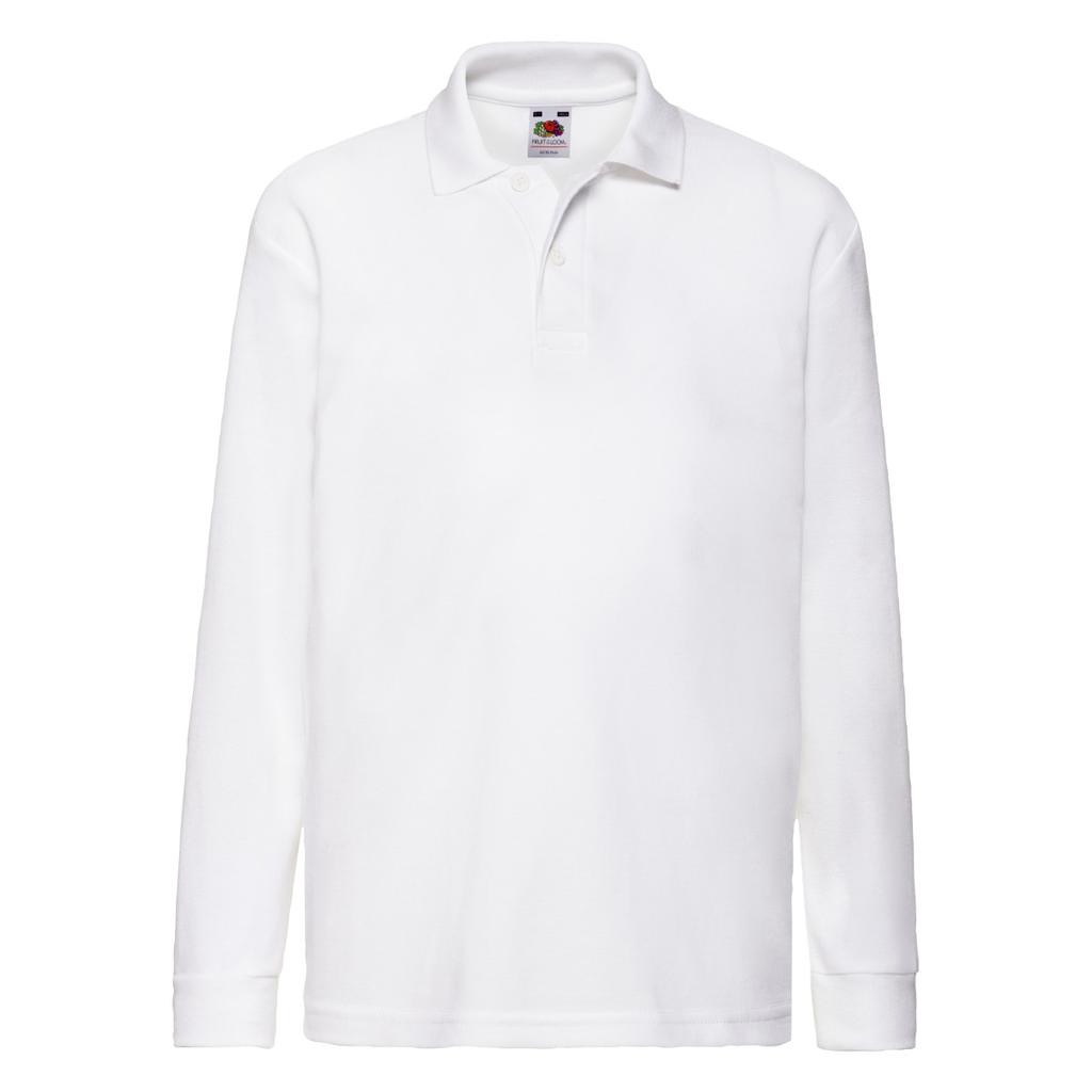 Fruit of the Loom Childrens/Kids Long-Sleeved Polo Shirt