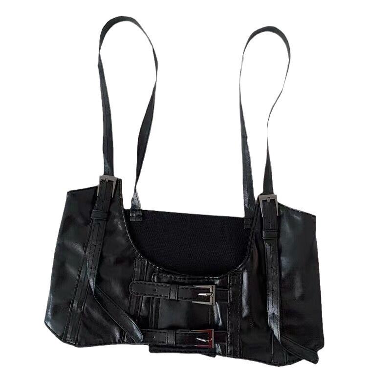 Punk Style Women Belt PU Elastic Corset Belt Fashion Wide Waist Belt Ladies Clothing Female