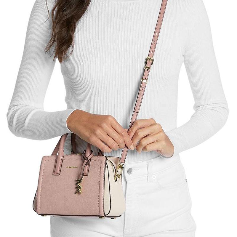 MICHAEL KORS Laila Logo Classic Leather Handbag Mini Women's Multicolor