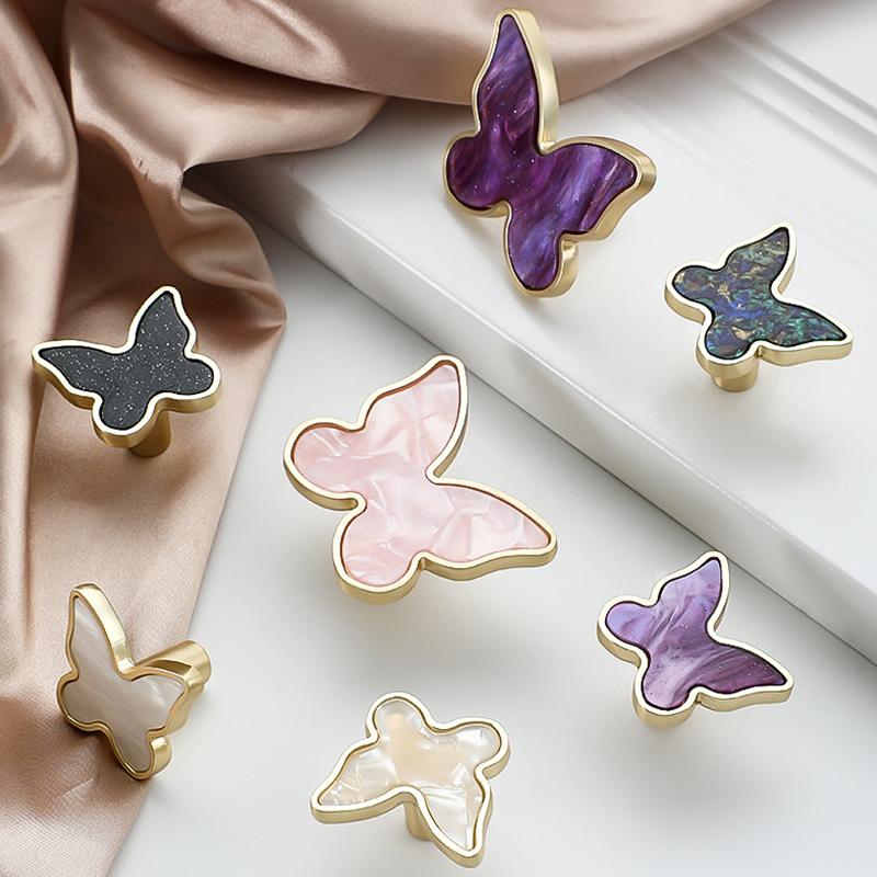 Handles Drawer Cabinet Furniture Kitchen Handles For Cabinet Knob Door Drawer Furniture Knob Butterfly Shape Handle