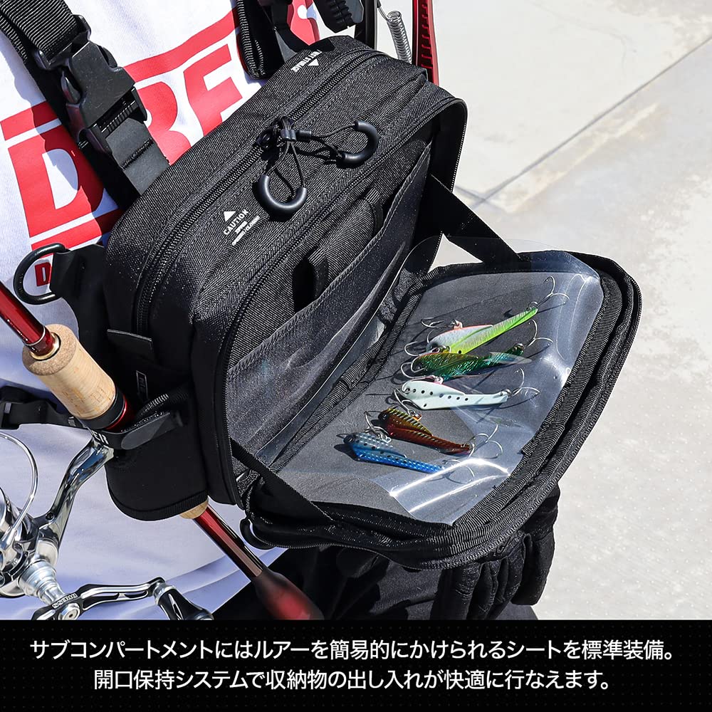 Тактический нагрудный рыболовный спиннинг для легкой игры, плоскогубцы, большая вместимость [DRESS] Сумка, Сумка, Рюкзак, Рыбалка, Аджинг, Эгинг, Держатель, Держатель,