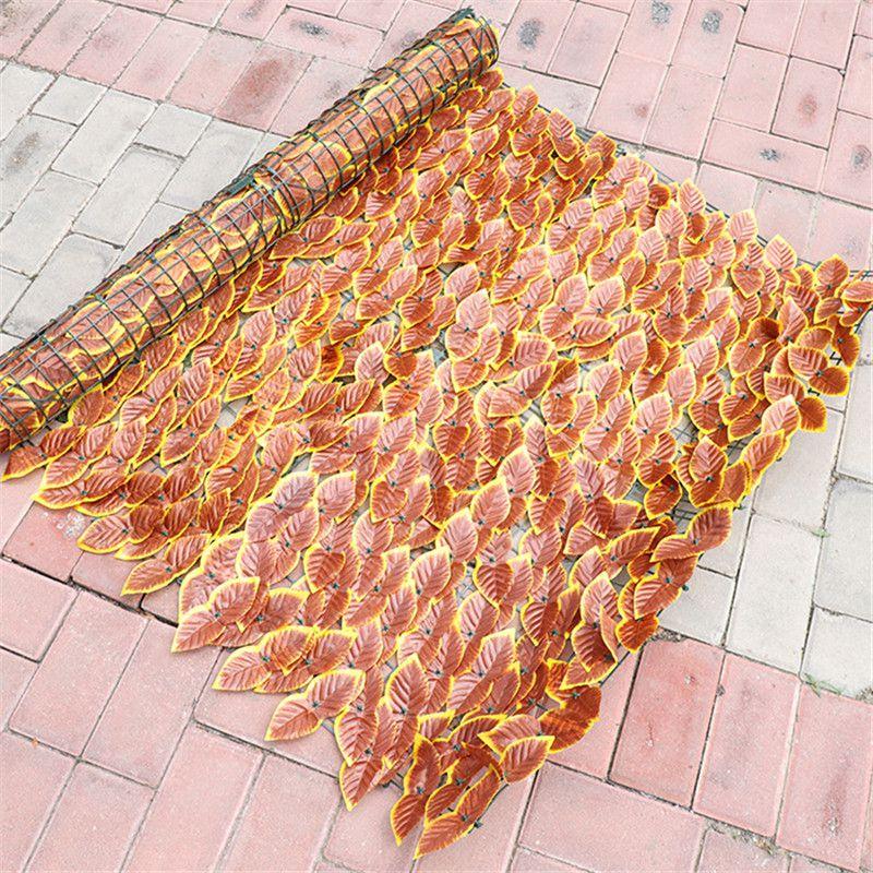 Роскошный рулон искусственных листьев для садового забора, обеспечивающий максимальную приватность и красоту