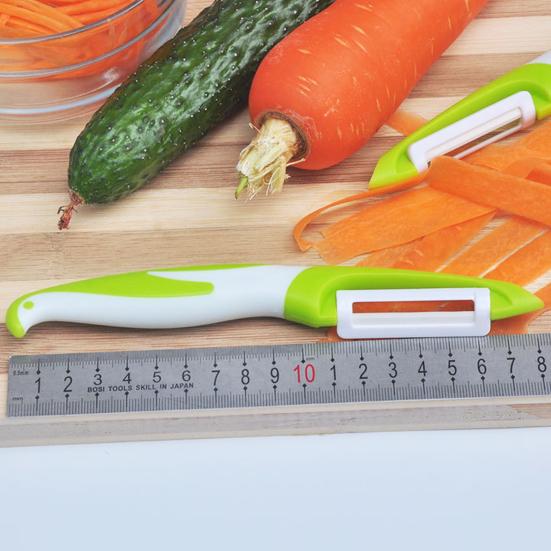 Керамическая овощечистка, эргономичная изогнутая ручка, острое лезвие, пищевой многофункциональный ручной инструмент для очистки овощей и фруктов, кухонные гаджеты