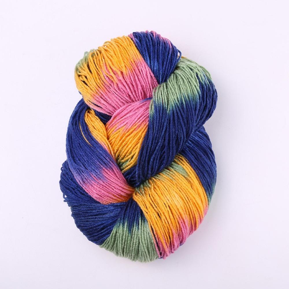 Segment Dyed Wool Yarn Mixed Color Knitting Yarn Thick Knitting Crochet Thread Sweater