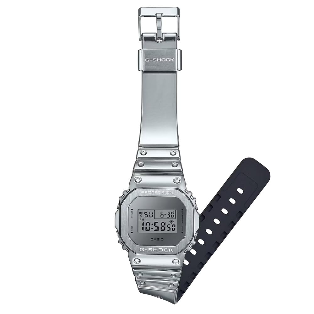 CASIO Digital Watch Silver Metal G-SHOCK GM-5600YM-8A8 Women's Men's