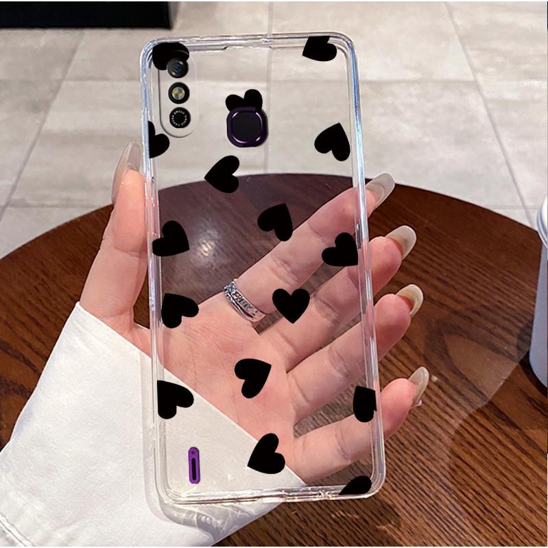 Чехол для Infinix Smart 4 4C X653 X653C Прозрачный Эстетичный Роскошный Милый Любовь Кролик Забавный Мягкий ТПУ Чехол для Телефона Infinix Smart 4c