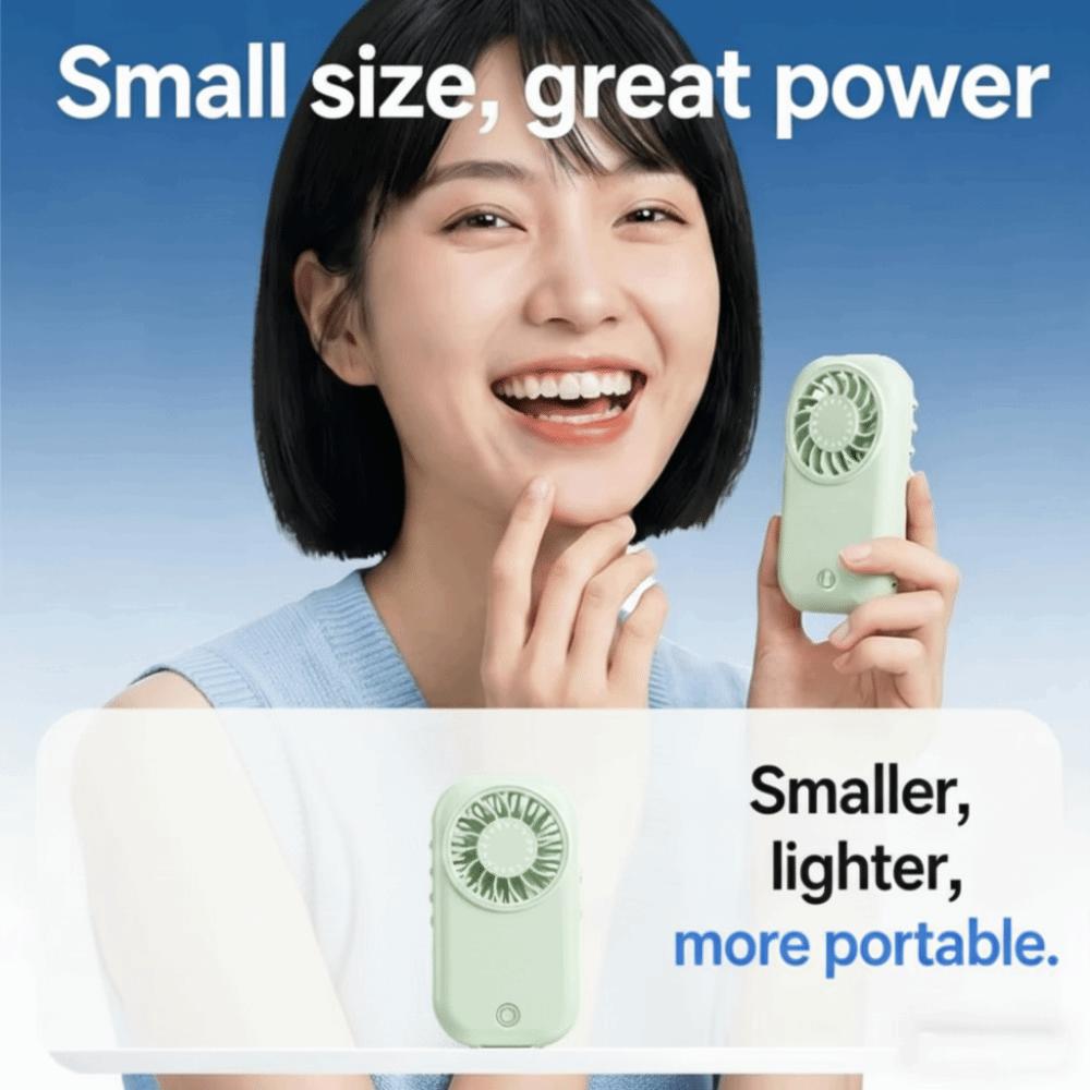 Ultra-Thin Design Mini Handheld Fan 5-Speed Wind Small Fan Handheld Operation