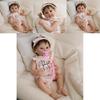19inch Silicone Reborn Baby Doll With Striped Headband And Rabbit Print Clothing Decorationfor Collectors And Gift Givers
