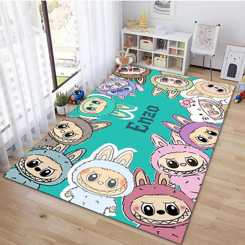 LABUBU Cute Rug - Home Office Carpet Room Computer Chair Mat Festival Gift