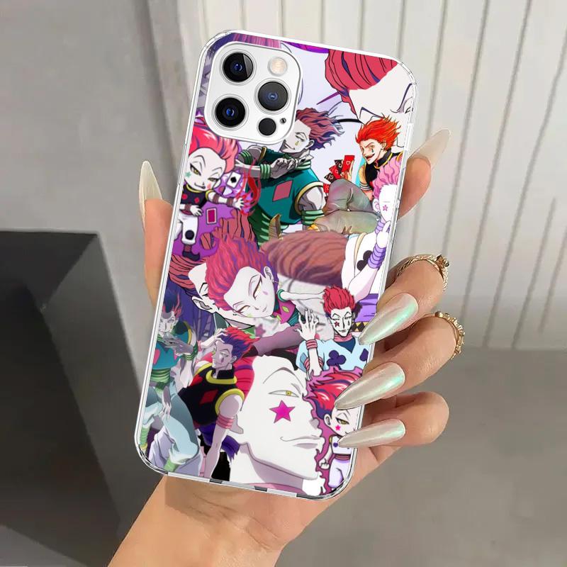Чехол для телефона Hunter HXH Hisoka для Iphone 16 15 14 13 12 Mini 11 Pro Max 16E X XS XR 7 Plus 8 SE 2020 Мягкий чехол с принтом