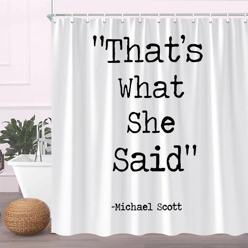 Современный черный набор штор для душа с крючками - Черно-белая штора для душа для ванной комнаты, тканевые геометрические шторы для ванной с крючками