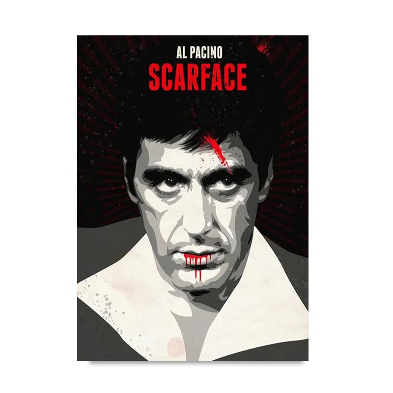 Классическая кинозвезда Тони Монтана Постеры и принты Картины на холсте Настенные картины для бара Гостиная Домашний декор Cuadros