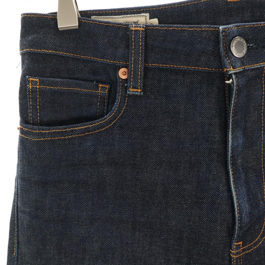 MAISON KITSUNE made in Japan Slim denim pants W27 Indigo jeans Women Used