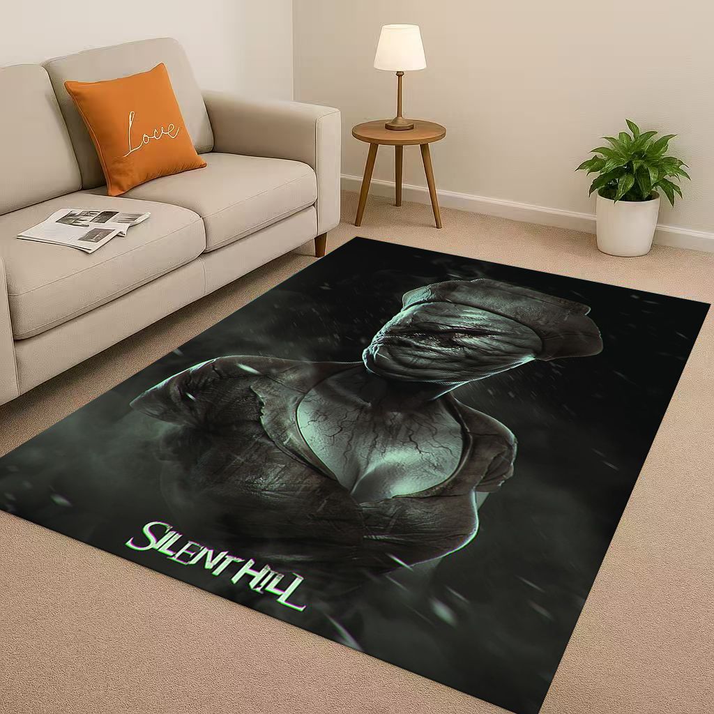 Ретро Игра Silent Hill Пирамидоголовый Фильм Ужасов Гостиная Нескользящий Ковер для Спальни Игровой Комнаты Дивана, Домашний Коврик