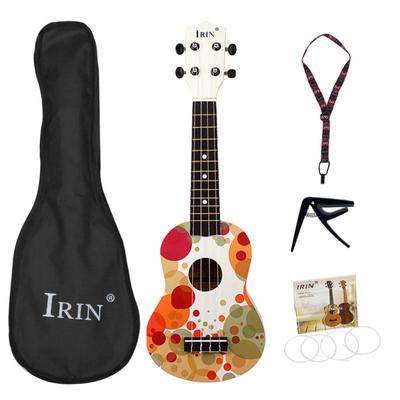 Гавайская гитара из липы, деревянная гавайская гитара для начинающих, гавайская гитара сопрано, стартовая детская гитара, гавайская гитара, 21 дюйм