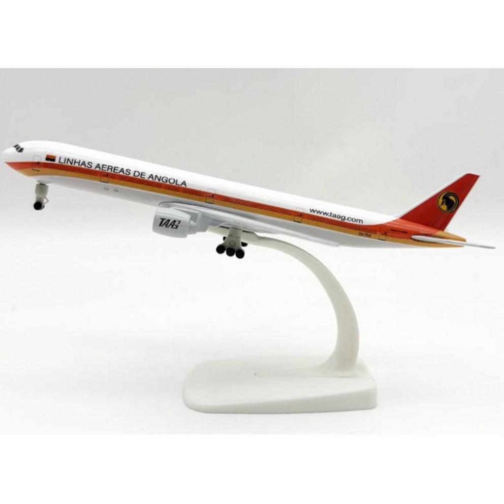 Литой Модель Самолета 20 см, Boeing 777 Издание Angola Airlines, 1 шт.