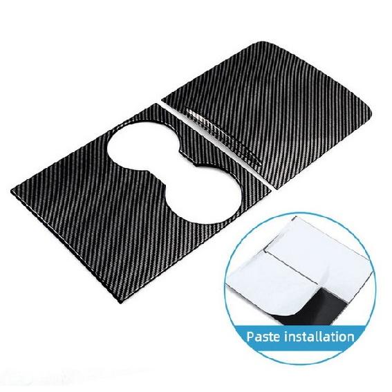 Накладка на центральную консоль из настоящего углеволокна для Tesla Model 3 Y 2023 2022 Сухое углеволокно Глянцевая панель управления Салон автомобиля