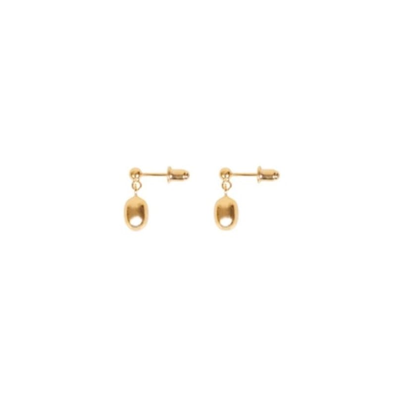 EEY Tiny Oval Drop Earrings
