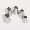 5PCS Assorted Shapes Pastry Icing Nozzle Cake Decorating Tip  Cupcake Cake Cookie Baking