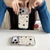 Продвинутый Чехол-Броня на Весь Экран Черные Звезды Капельное Серебро Серебряная Рамка Ударопрочный Защитный Чехол для Телефона для iPhone 17 16 15 14 Pro Max