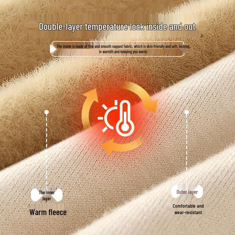 Мужской зимний термотрикотажный свитер с высоким воротником GENIOLAMODE