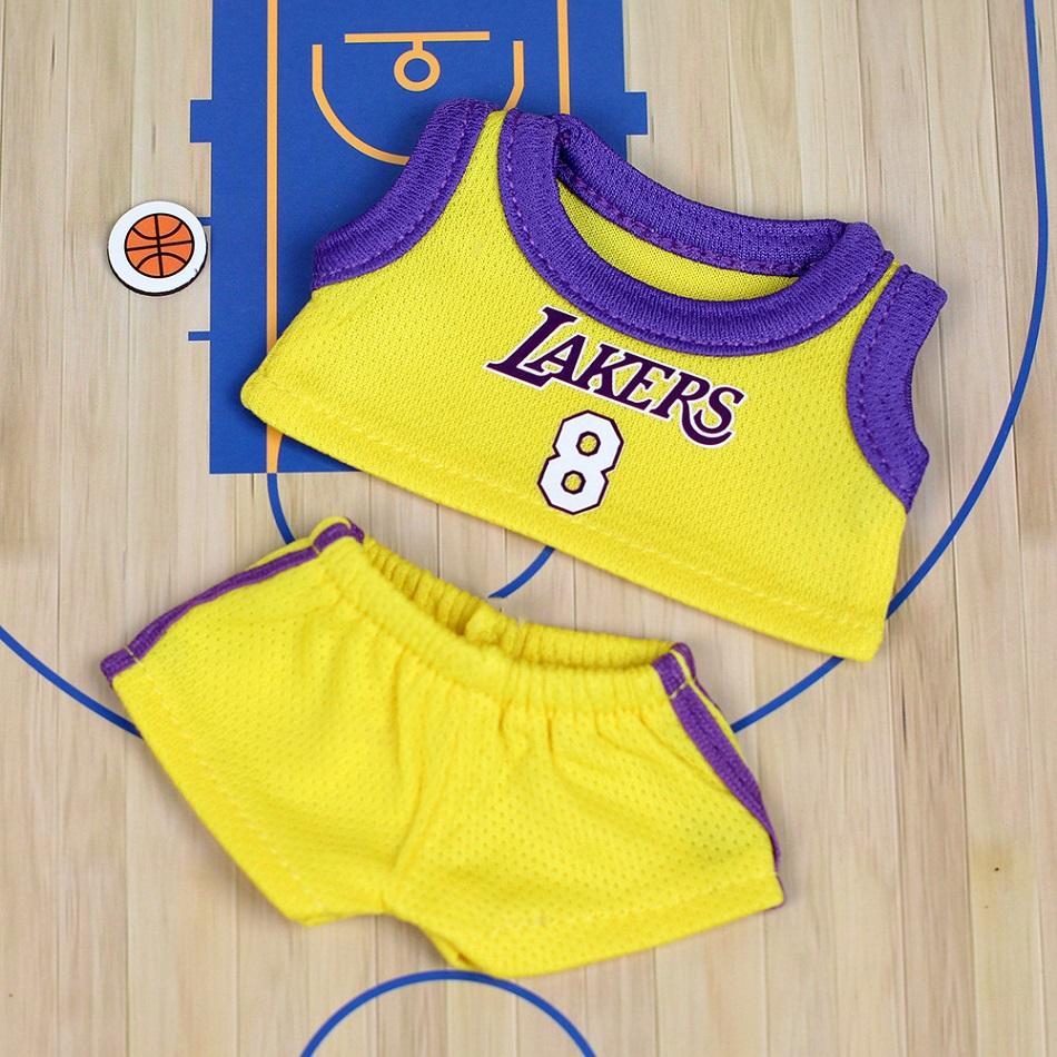 (Only Clothes) 17 Cm Labubuuu Football Size 10 Garment Baby Size 7 Pendant Doll Clothing DIY Sportswear Boy Gift Toy