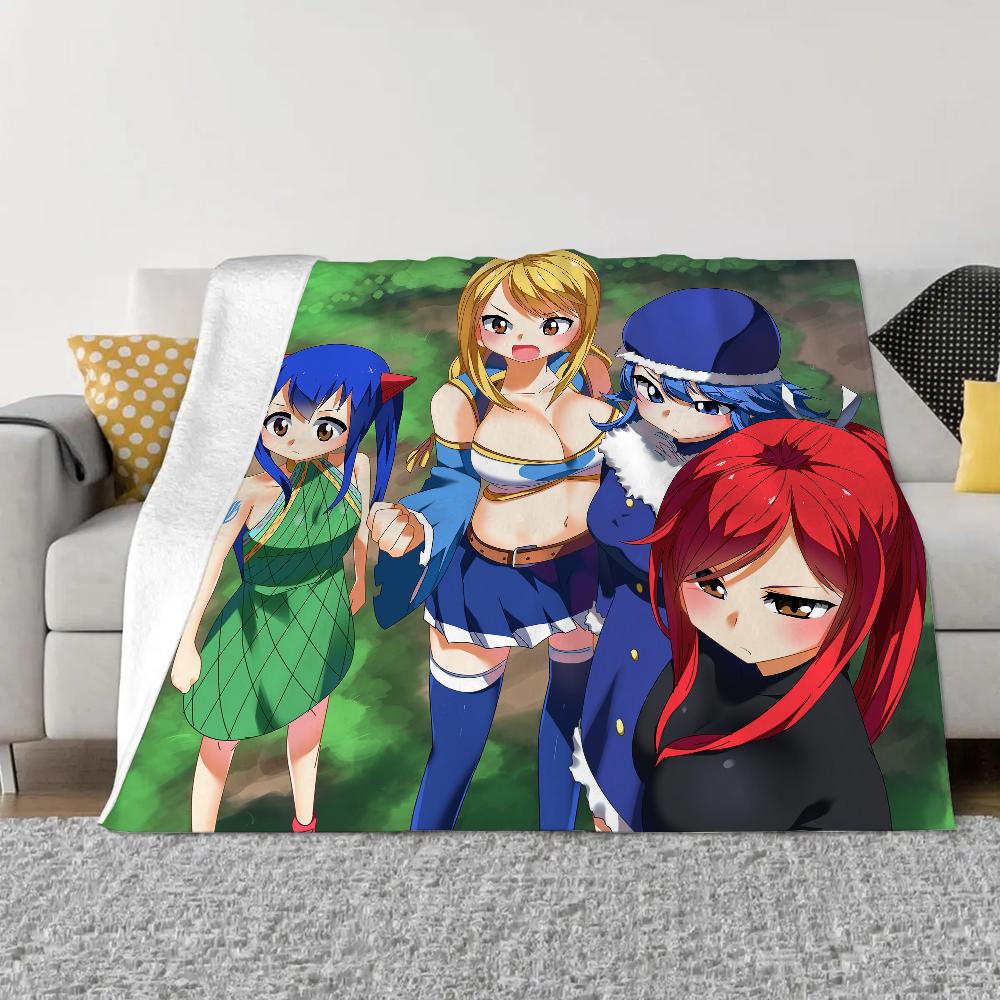 Одеяло из кораллового флиса Fairy Tail King Size, пушистые, мягкие, одеяла и пледы, роскошное постельное белье, вязаное плед, домашний интерьер