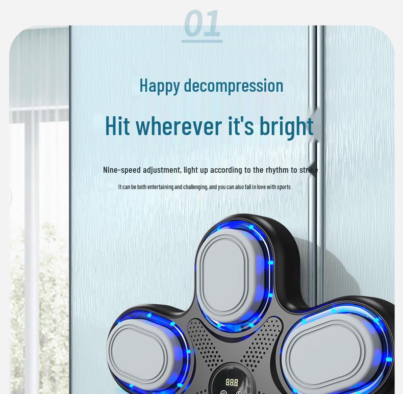 Умная Bluetooth-мишень для музыкального бокса 2025 года для детей - Тренировочное и фитнес-оборудование для отработки ударов, опрокидывающаяся