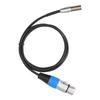 3Pin Audio Cable Mini Male to XLR Female Zinc Alloy Housing Copper Shell Line Supplies1Meter