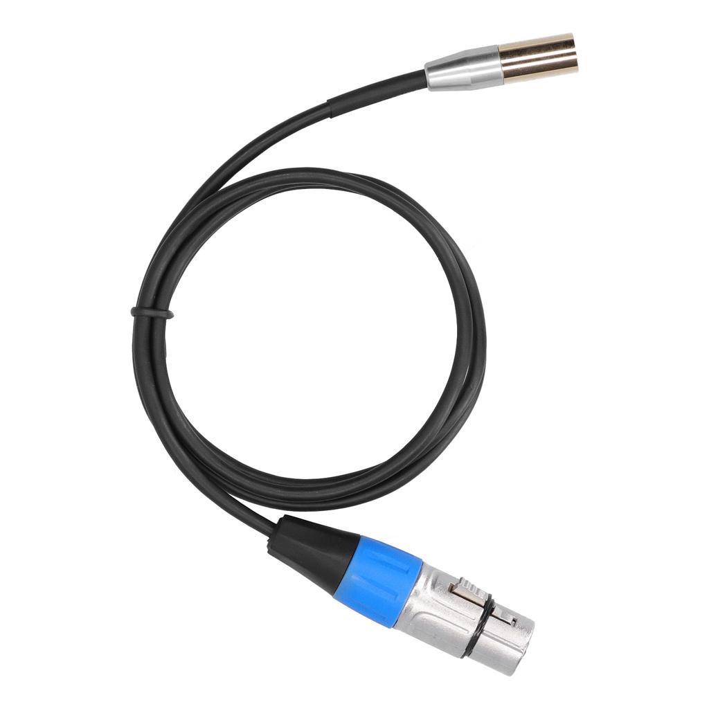 3Pin Audio Cable Mini Male to XLR Female Zinc Alloy Housing Copper Shell Line Supplies1Meter