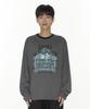 AMES-WORLDWIDE Homebound Ls Tee Charcoal