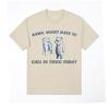 Might Have To Call In Thicc Today Funny Meme T Shirt Short Sleeve Humor T-shirt Vintage Cotton Oversized T-shirts Tops Unisex