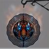 10 Inch Hanging Wind Spinner Fantasy Tiger Design with 360 Degree Hook Rotating Wind Chime for Spring Summer Garden Balcony Decor
