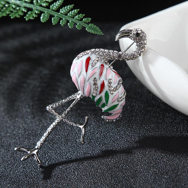 Женщины Фламинго Кристалл Птица Феникс Животное Птица Сова Нагрудник Брошь Булавка Ювелирные Изделия