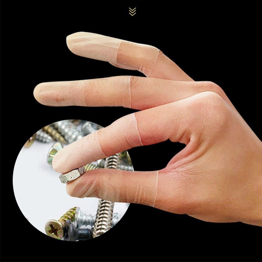 100 шт. латексные антистатические напальчники прозрачные глазированные защитные перчатки для рабочего места