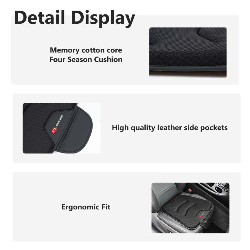 APM3 Car Universal Soft Seat Cover Ice Silk Cushion Anti Slip Storage Auto Seat Protect For KIA Sorento Stinger Soul Spectra Niro