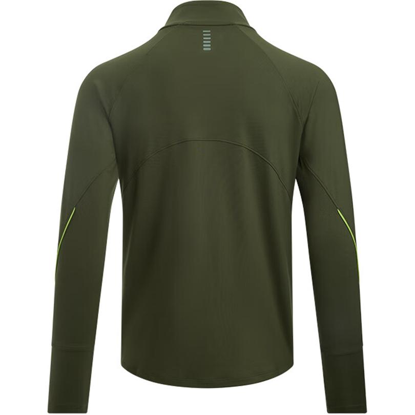 Under Armour Мужская футболка Qualifier Breathable Running с длинным рукавом, темно-зеленая 1365662-390