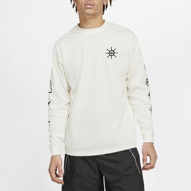 Nike Sportswear Long Sleeve Crew Neck T Shirt White DC1286-910