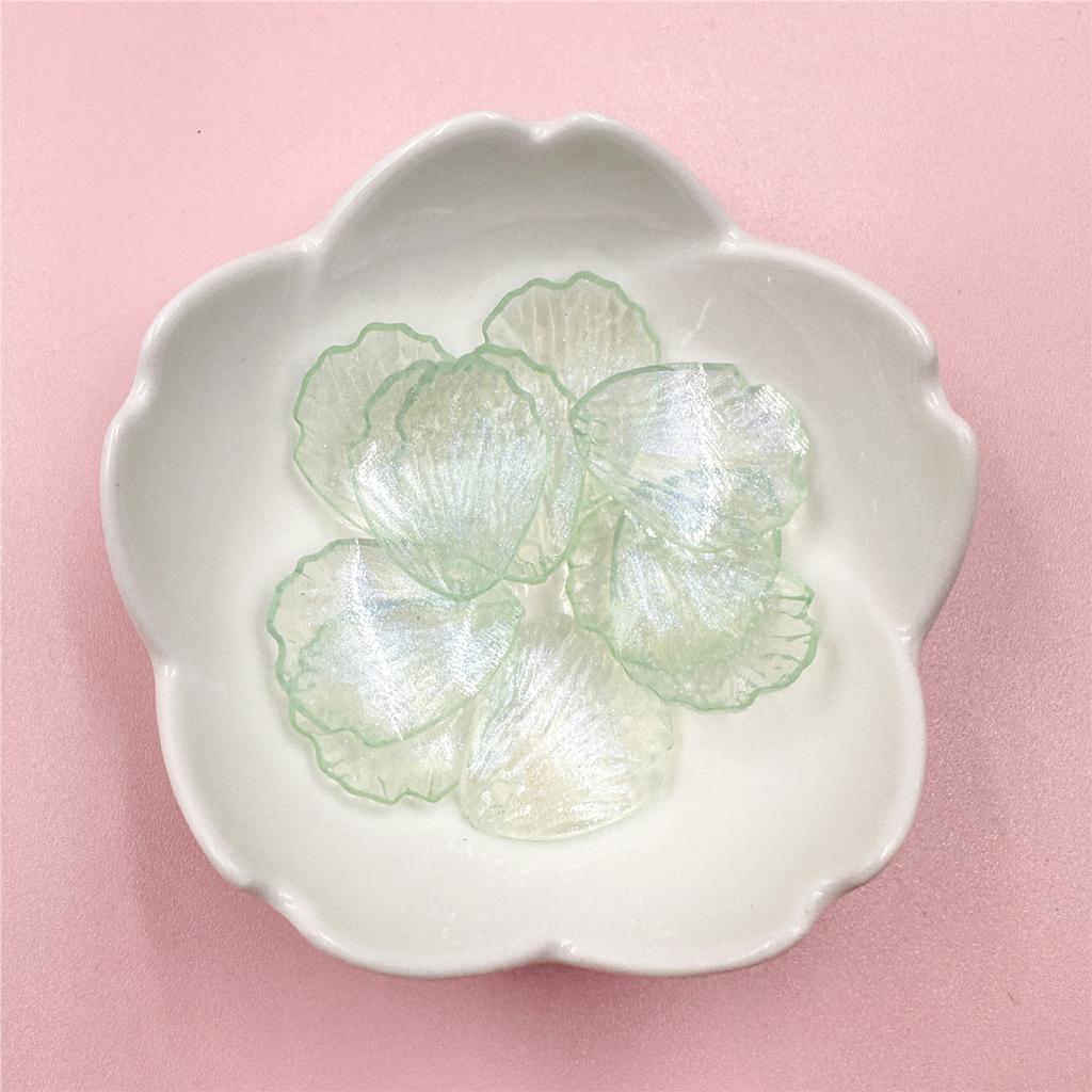 10 шт. 19*23 мм акриловые прозрачные бусины-лепестки цветов для изготовления ювелирных изделий, материалы из бисера