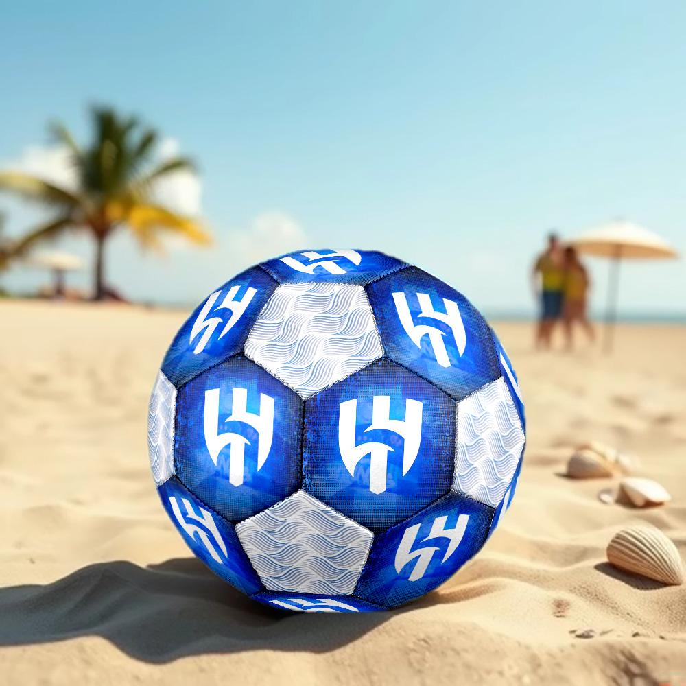 1pc Al-Hilal Saudi Football Club Football Soccer Ball Size 5 Indoor Soccer Ball Fashion Colorful Backyard Game -Great For Sports Fans Gift