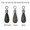 Casting Tear Drop Shot Fishing Tackle Line Sinkers Hook Connector Fall Sinker Fishing Tungsten