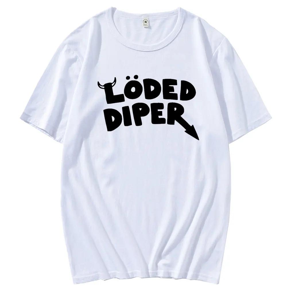 LODED DIPER DIARY OF A WIMP Tshirt Male Brand Teeshirt Men Summer Cotton T Shirt Short Sleeve Oversized Harajuku Men T-shirt