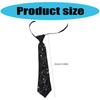 Y2K Girl Tie for Theme Party Knotfree Neck Tie with Pin Decors School Event Shirt Tie for Everyday Use Uniform Accessory