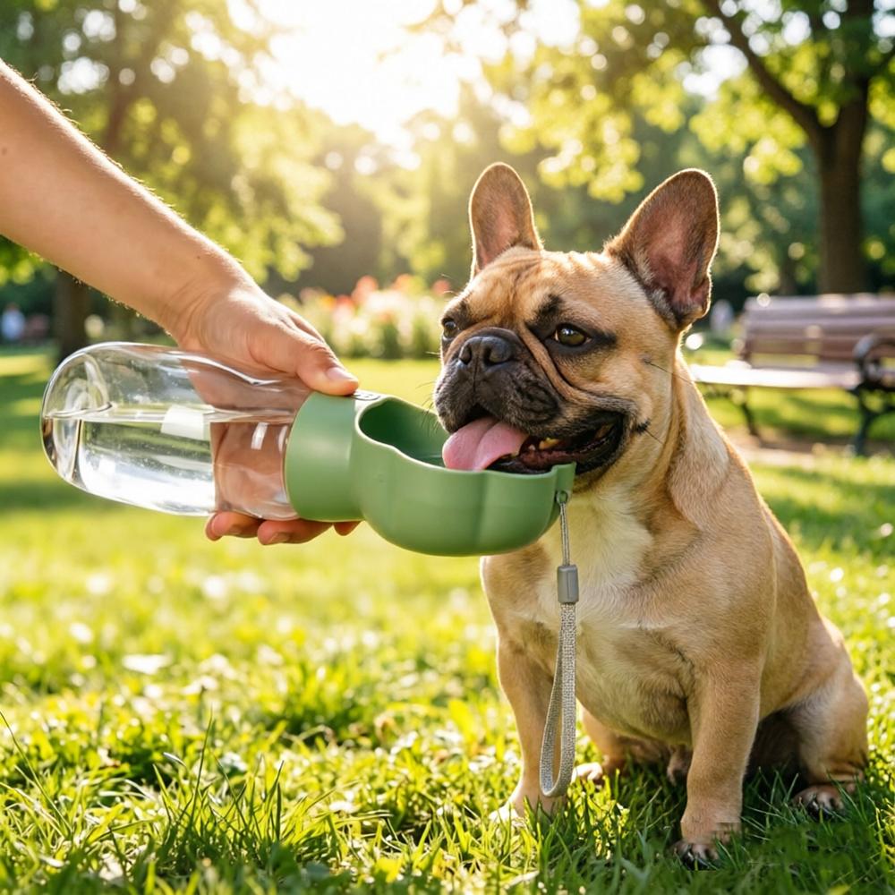 Dog Water Bottle 2-in-1 Portable Leakproof Pet Water Bowls with Food Container for Small Large Dogs Cats Puppies Walking Hiking
