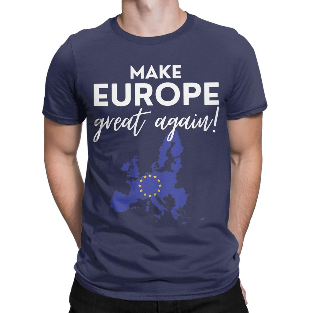 Новое поступление Make Europe Great Again футболка унисекс 100% хлопок футболка с коротким рукавом одежда