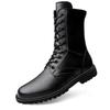 Fashion Men Leather Boots Comfy Men Plush Boots Casual Buckle Ankle Boots Men Waterproof Snow Boots Winter Shoes ZapatosBuckle Size35-52