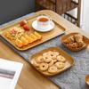 Snack Plate Durable Wood Serving Kitchen Square Plate Fruit Dessert Cake Snack Candy Kitchen Accessories Wooden Bowl Snack Plate