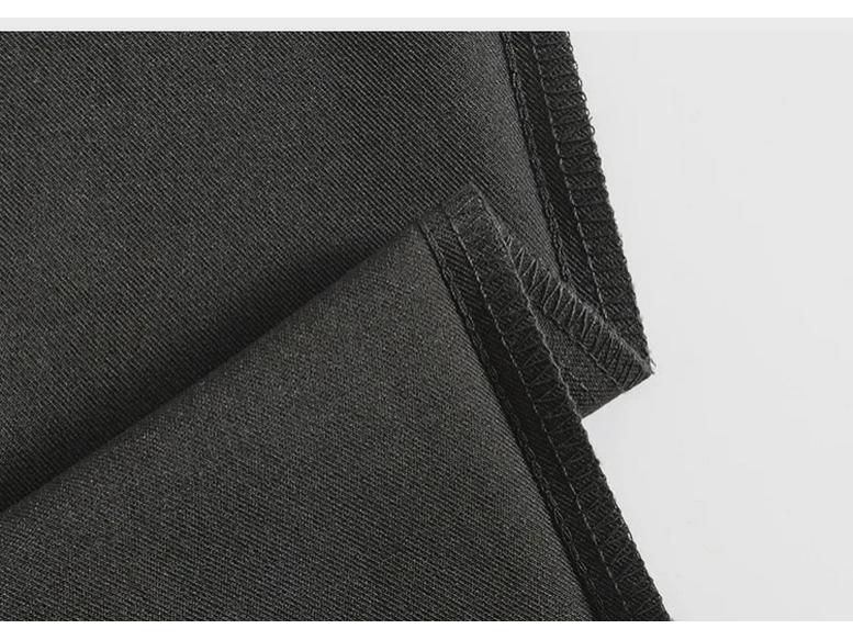 Маленькая серая юбка-трапеция для женщин - рабочая одежда, высокая талия, разрез на бедрах, осень/зима 2024 г.